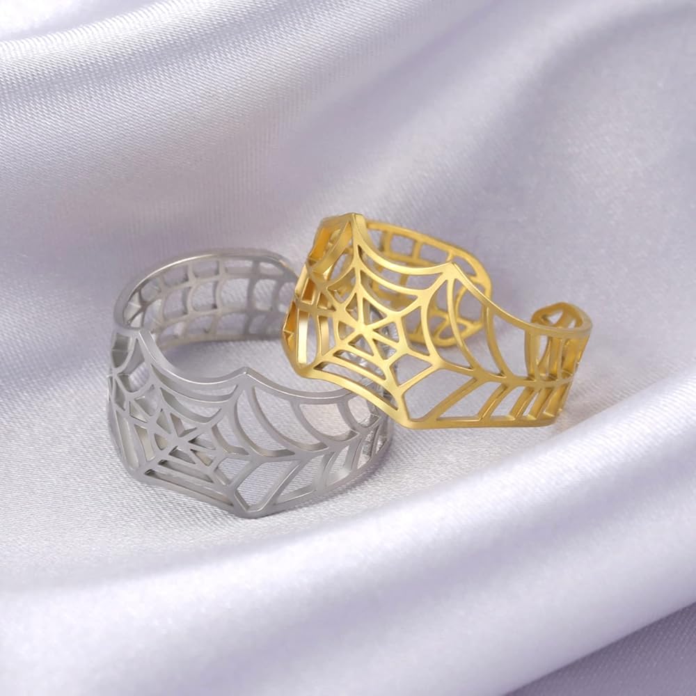 Amazon.com: Personalized Spider Web Adjustable Ring for